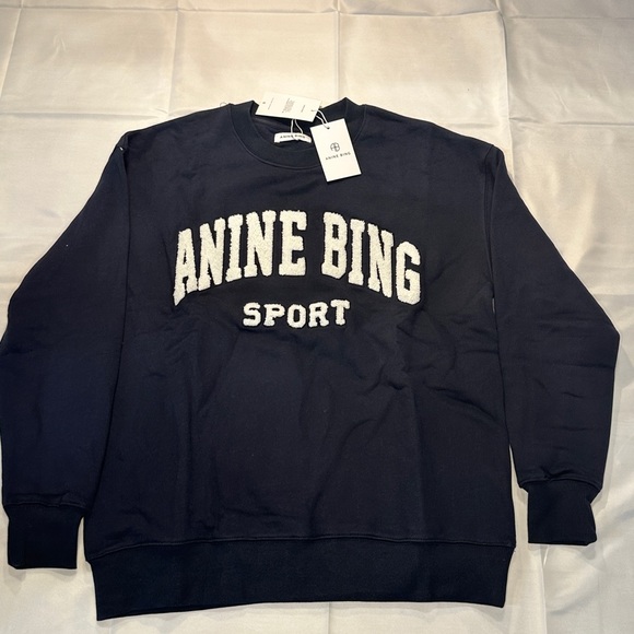ANINE BING Sport Tyler Sweatshirt Pacific Blue 🌎 - Picture 1 of 3